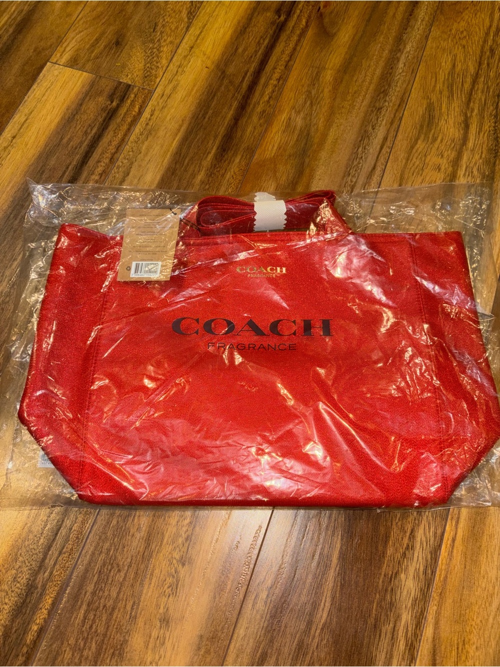 Coach Red Fragrance Tote Bag